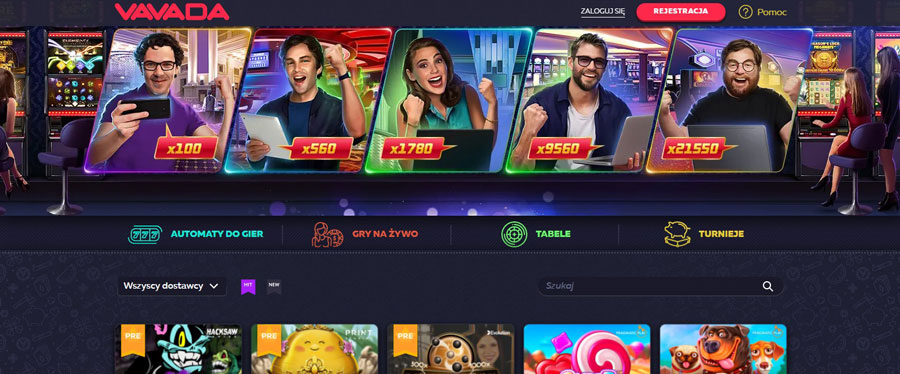 Bonus bez depozytu 100 darmowych spinów w Vavada Casino
