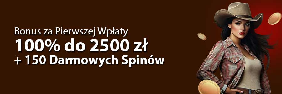 Rodeoslot: 100% + 150FS za Pierwszą Wpłatę