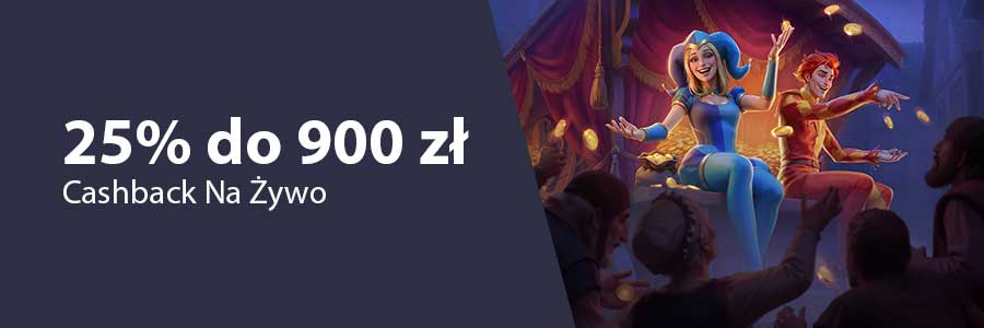 LolaJack: Cashback Na Żywo 25%