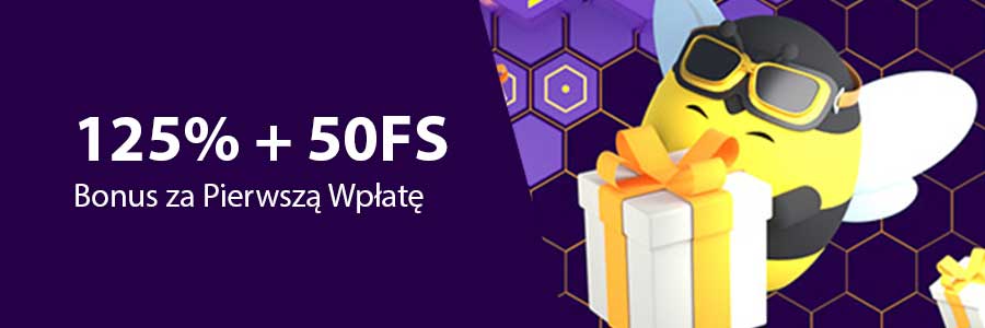 Wazbee: 125% + 50FS za Pierwszą Wpłatę
