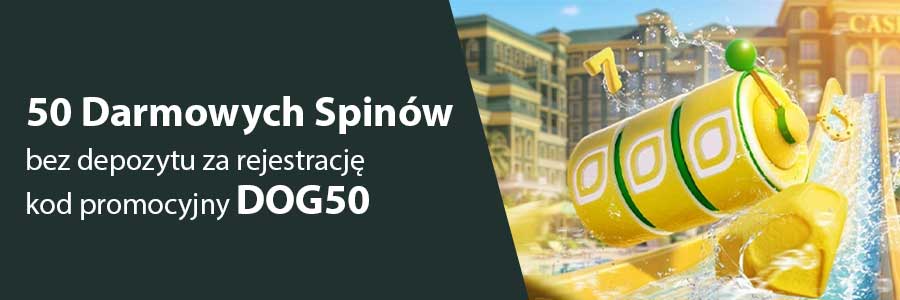 50 darmowych spinów w The Big Dog House – kod DOG50